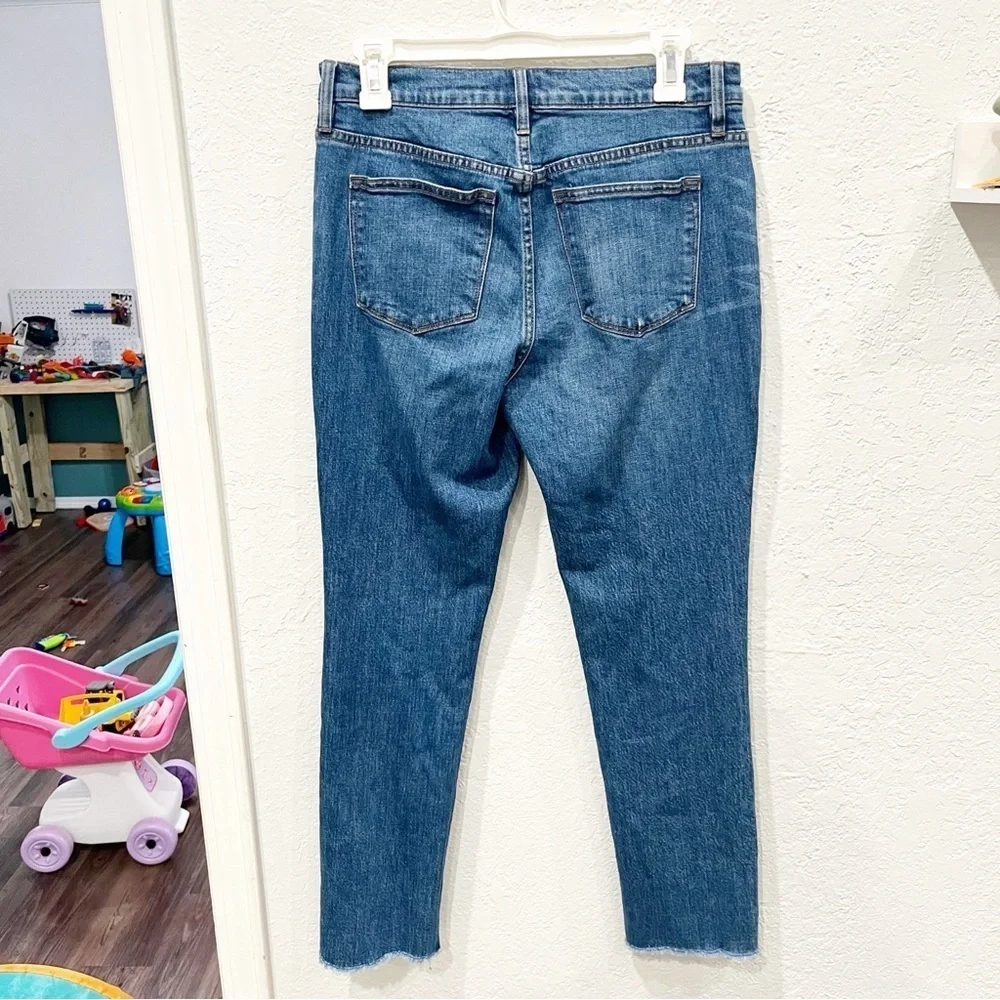 J. Crew Jeans Women's 27‎ Raw Hem Slim Broken In Boyfriend Distressed H6408